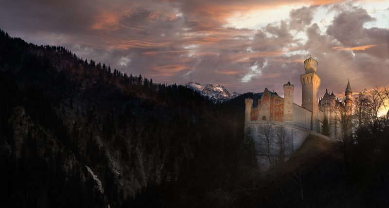Castle Neuschwanstein at Golden Hour